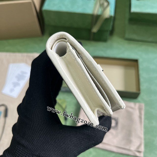 gucci專櫃2024新款原廠皮錢包 古馳Horsebit1955系列卡包 jcp1716